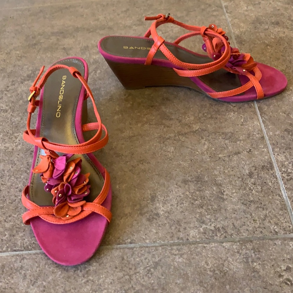 Purple coral sandal espadrilles